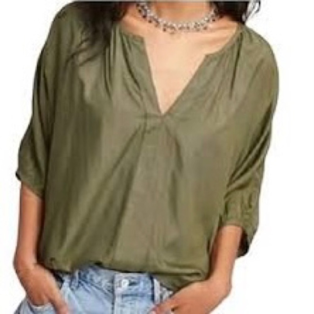 Anthropologie Porridge High low Top